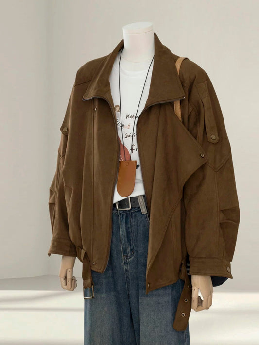 H1363 Suede Women's Jacket