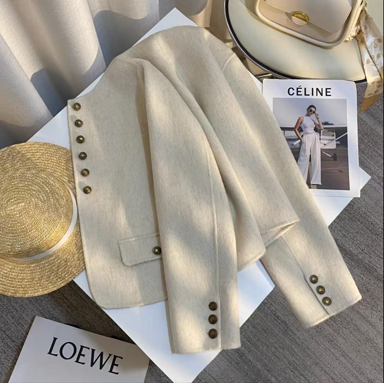 H1213 cashmere coat