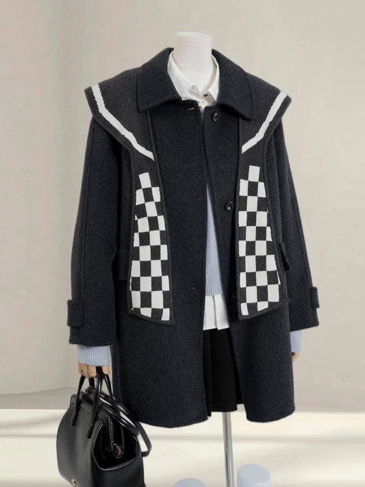 H1463 Preppy Style Jacket