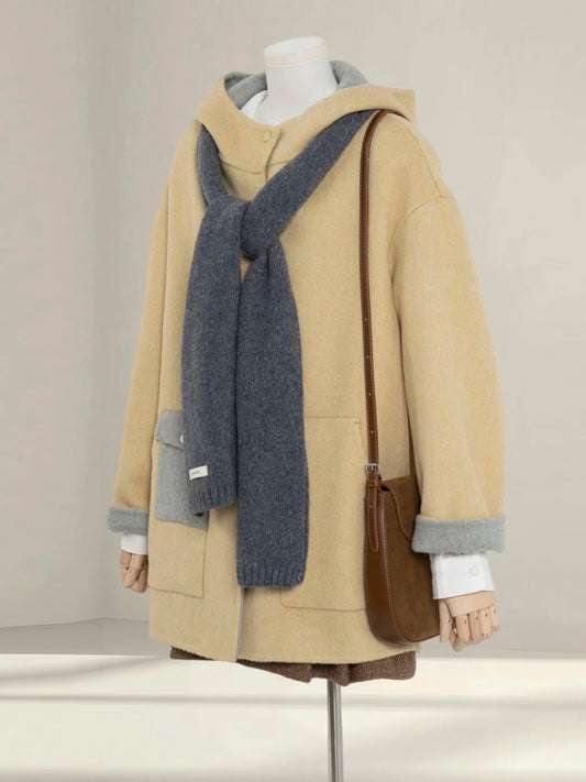 H1467 Double-faced wool coat