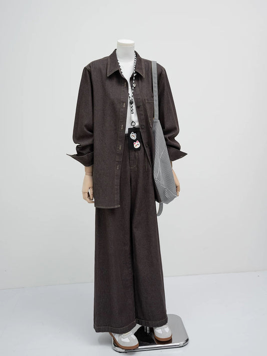 H1615 Denim Suit