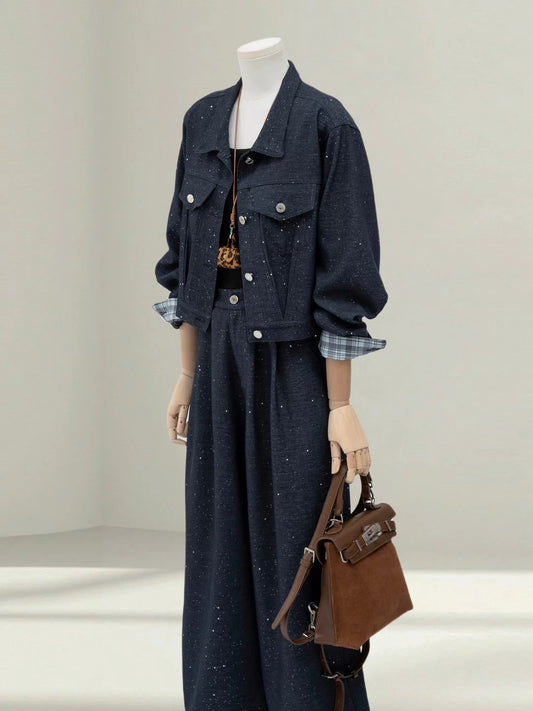 H1619 Denim Suit
