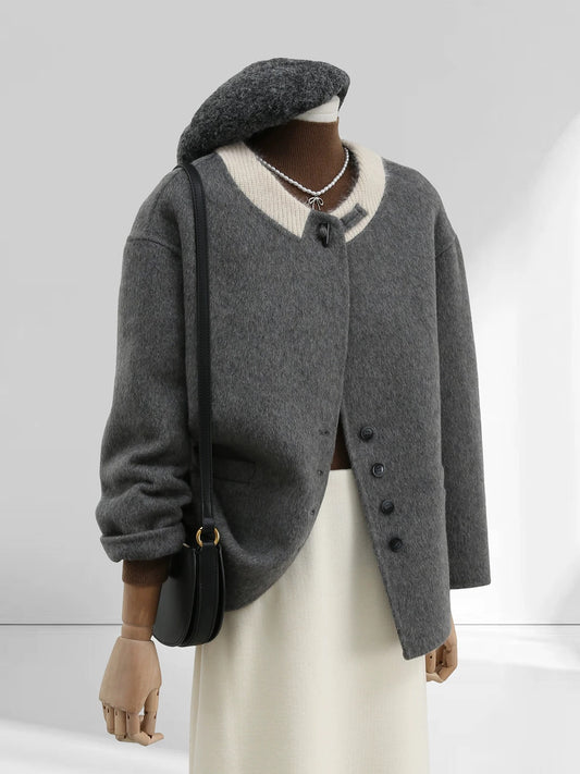 H1701 Short Wool Coat