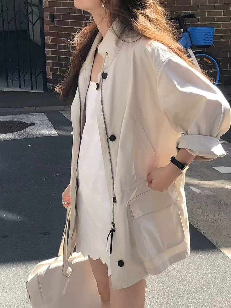 H2966 stylish trench coat
