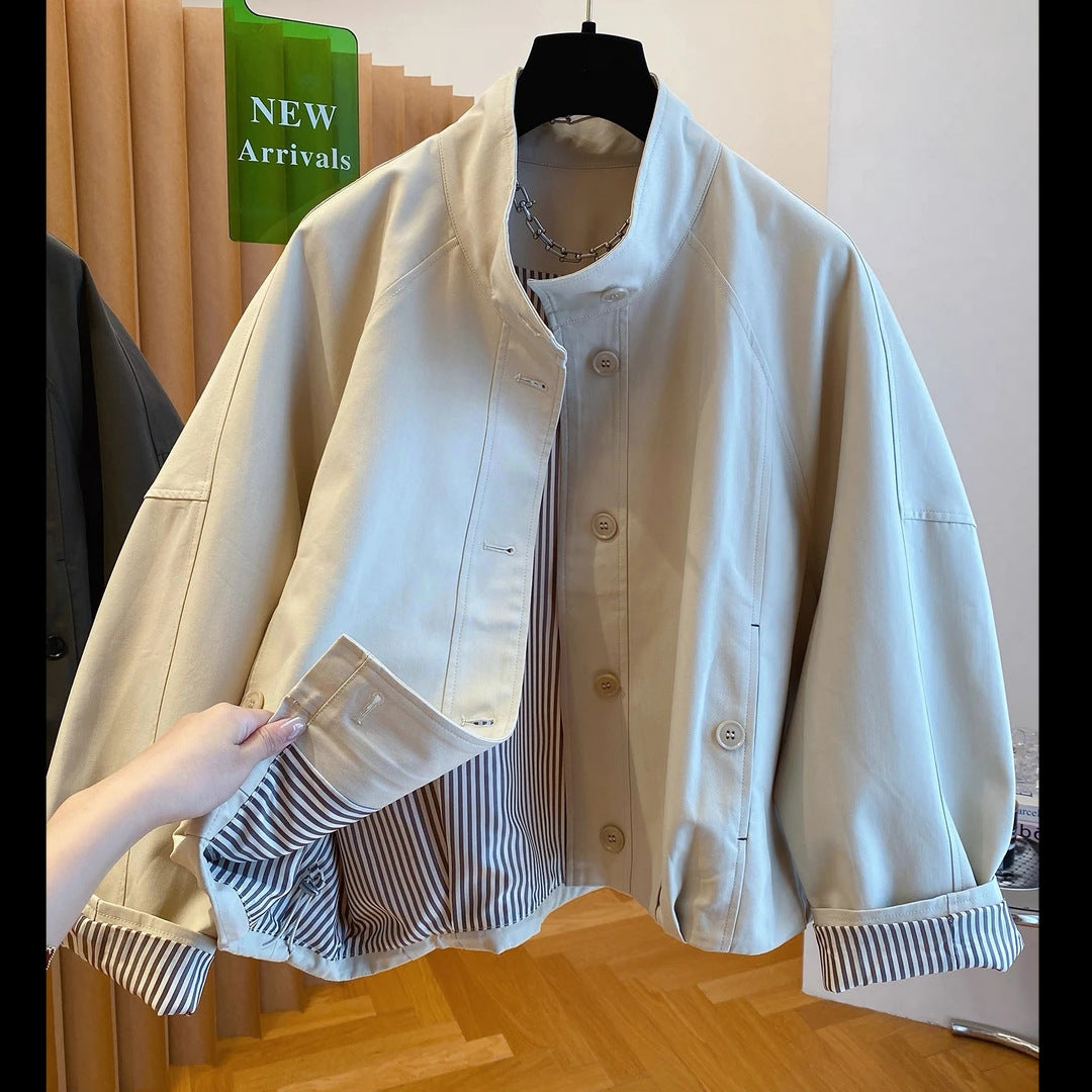 H3002 stylish trench coat