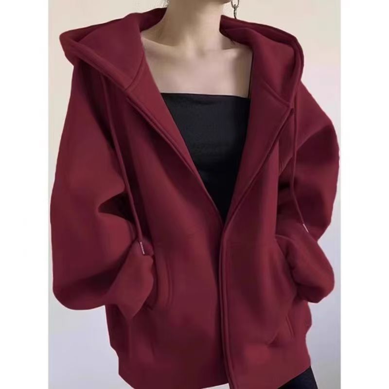 H3359 Loose-fitting sweatshirt jacket