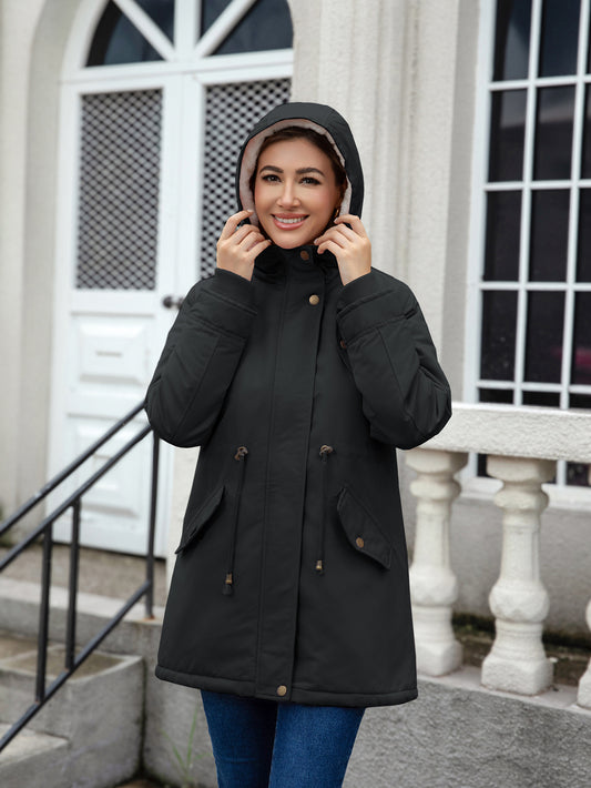 H3336 Warm cotton-padded coat