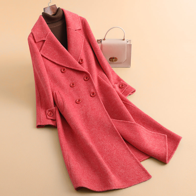 H3886 Women's cashmere coat