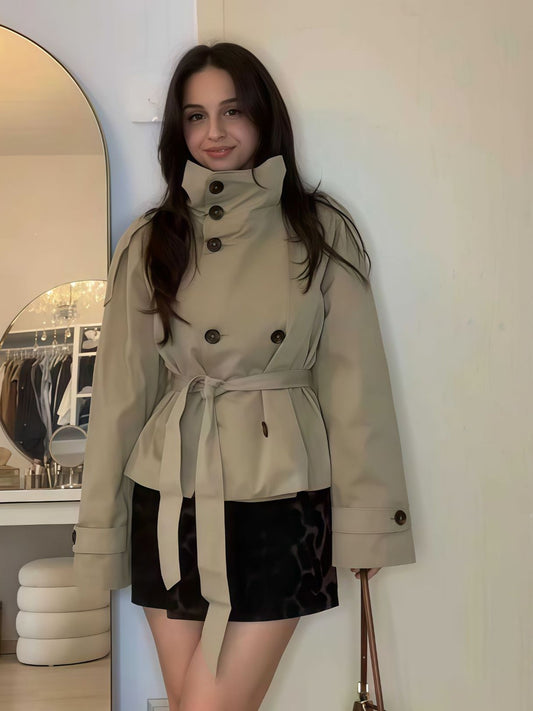 H4136 cashmere trench coat