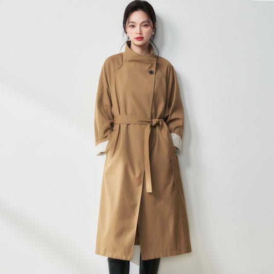 H4148 cashmere trench coat