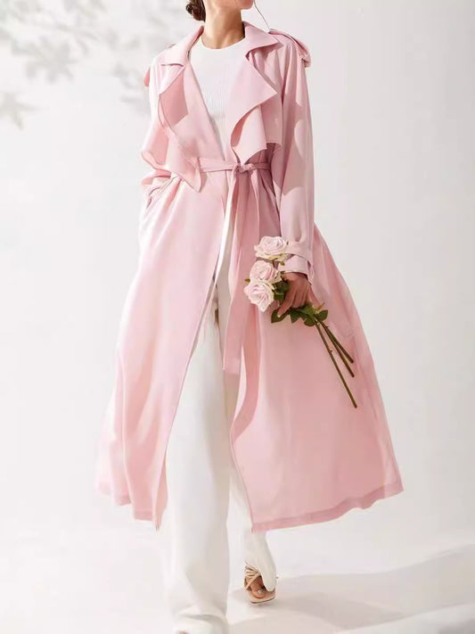 H4160 cashmere trench coat