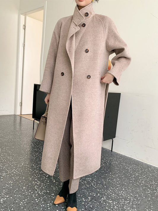 H4443 Women's cashmere coat