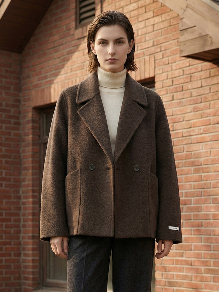 H4504 Women's cashmere coat