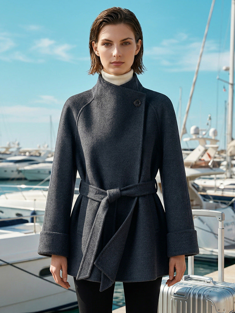 H4484 Women's cashmere coat