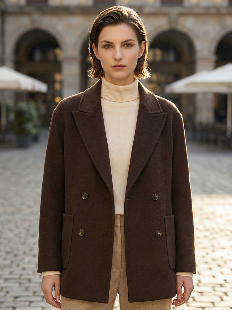 H4497 Women's cashmere coat