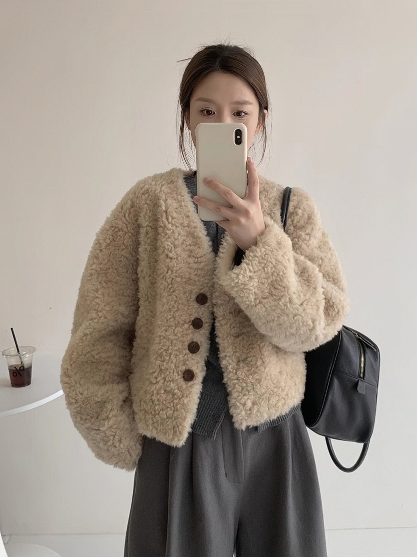 H4528 Women's wool coat