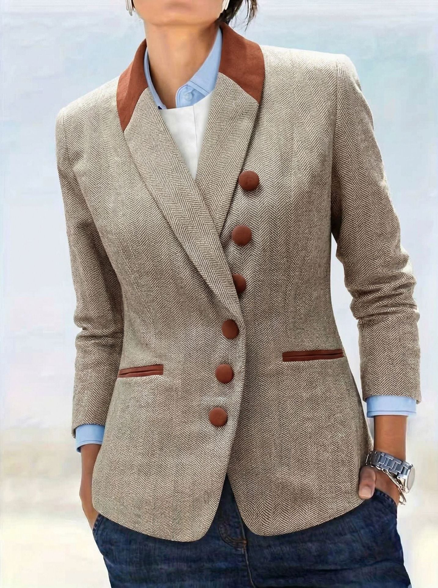 H4844 Women's suit jacket
