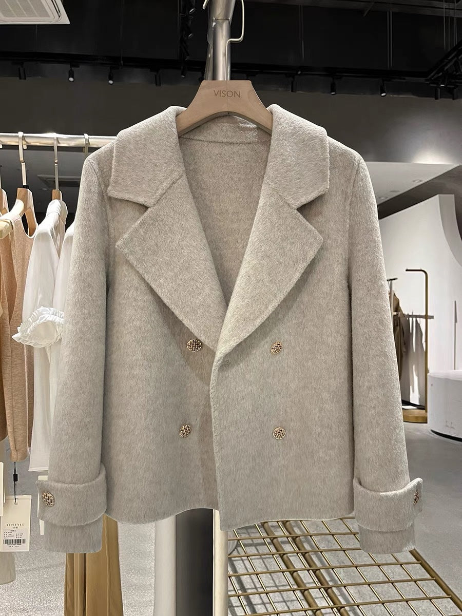 H4813 Women's cashmere coat