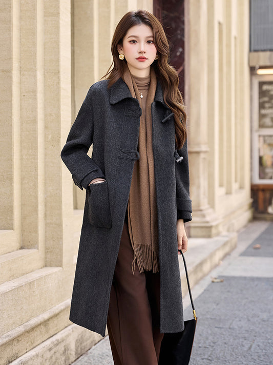 H4924 Women's wool coat