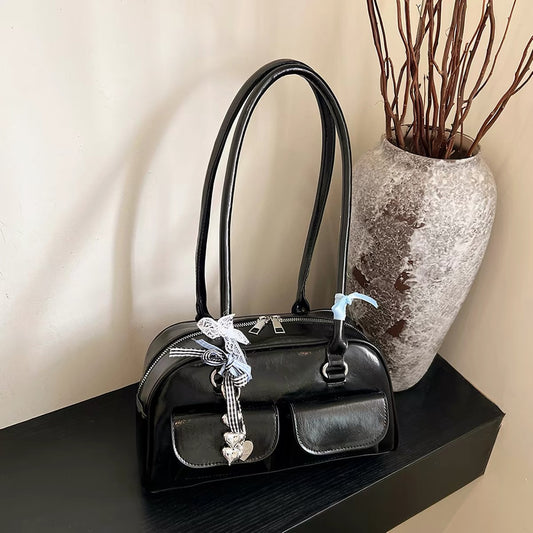 H6340 Women's leather handbag