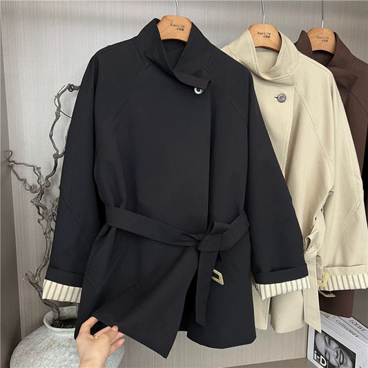 H1226 Women's Short Trench Coat