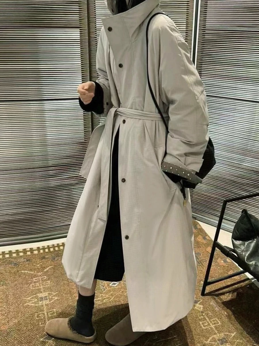 H1091 stand collar loose windbreaker