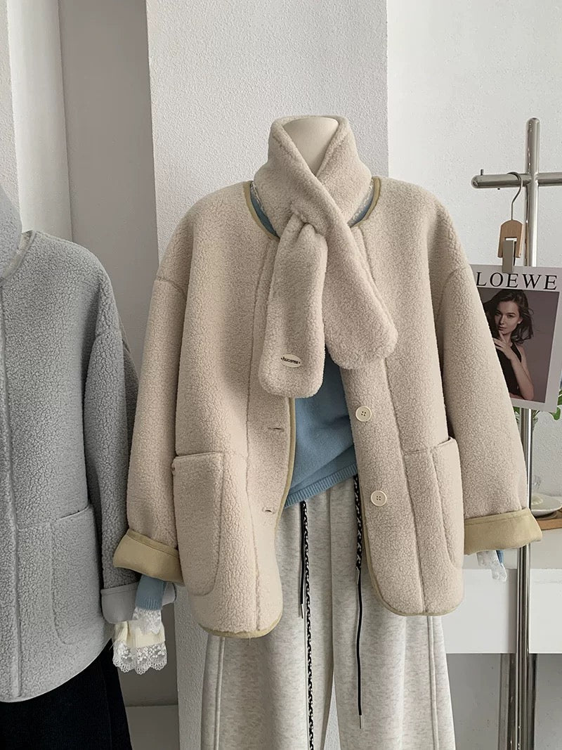 H1289 Suede Jacket Top