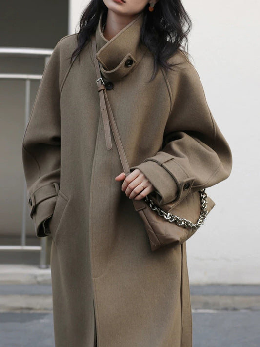 H1092 Thickened mid-length windbreaker