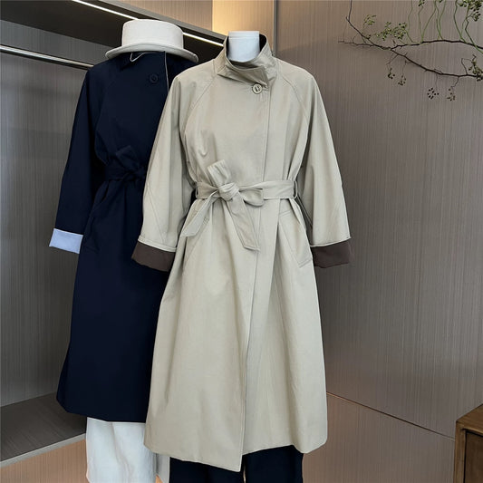 H1216 Long Trench Coat