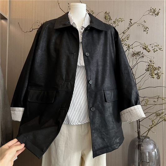 H1237 Casual Leather Jacket