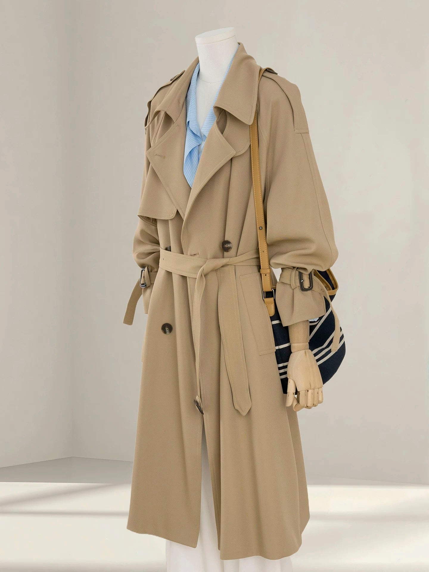 H1400 Long Trench Coat