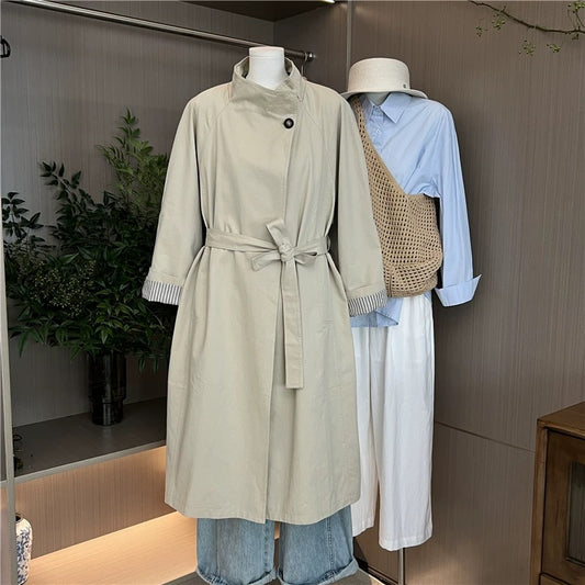 H1219 Casual Trench Coat