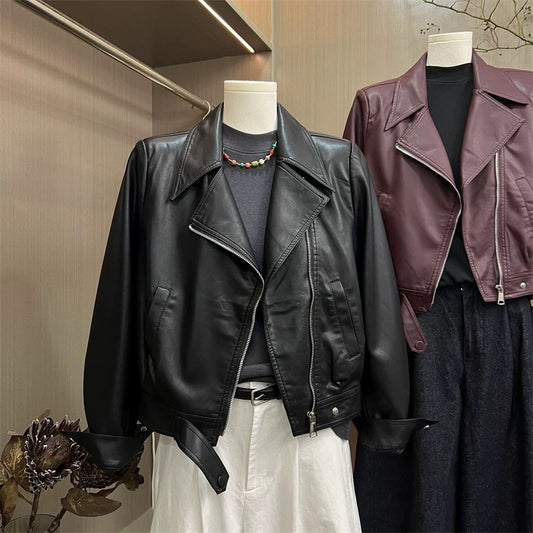 H1259 Women's Leather Jacket