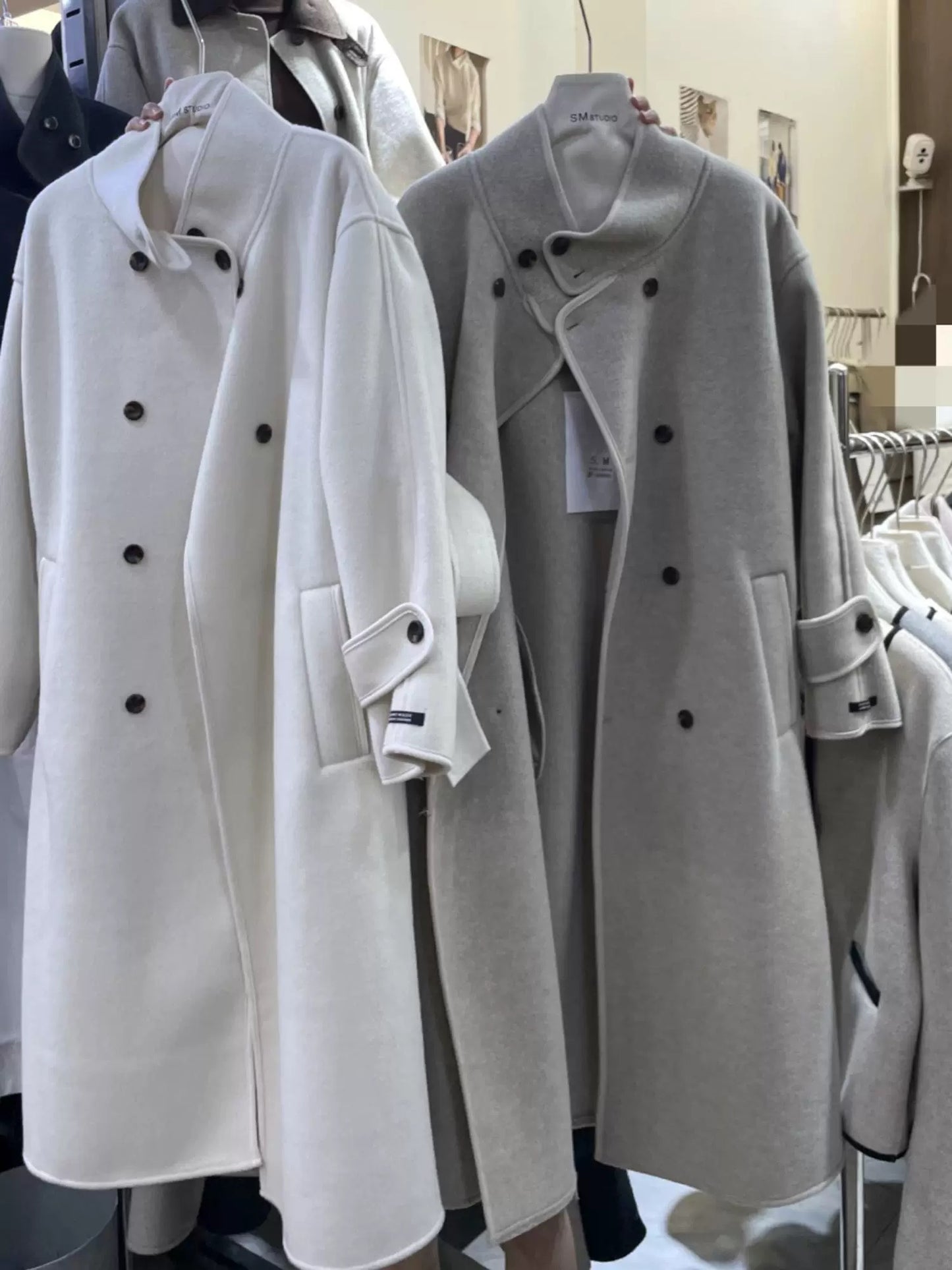 H1333 Cashmere Trench Coat