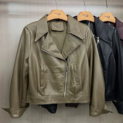 H1259 Women's Leather Jacket