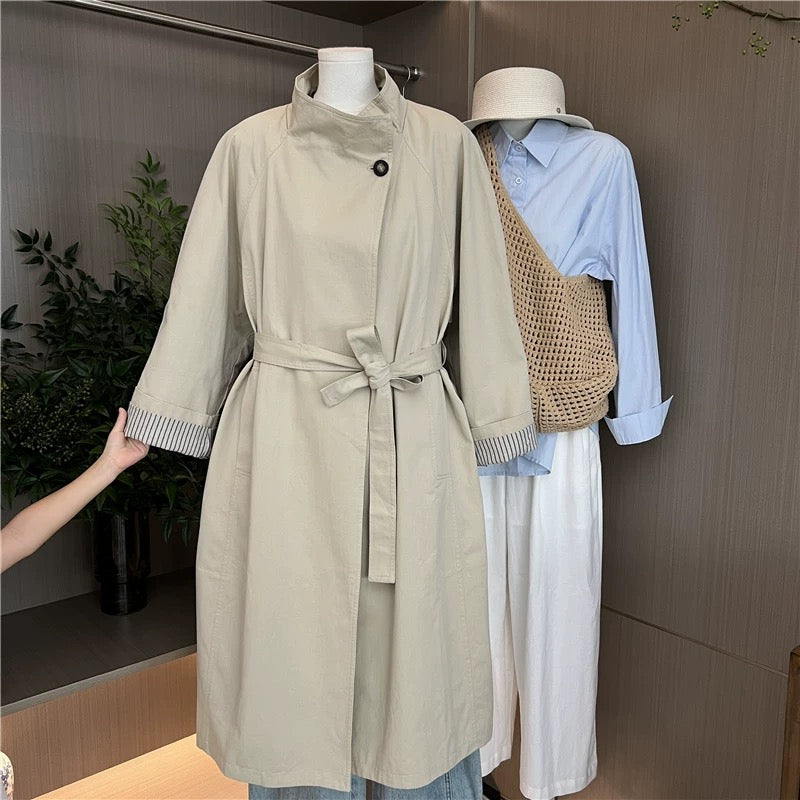 H1219 Casual Trench Coat