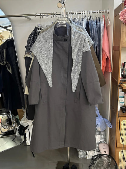 KH05-Cape trench coat