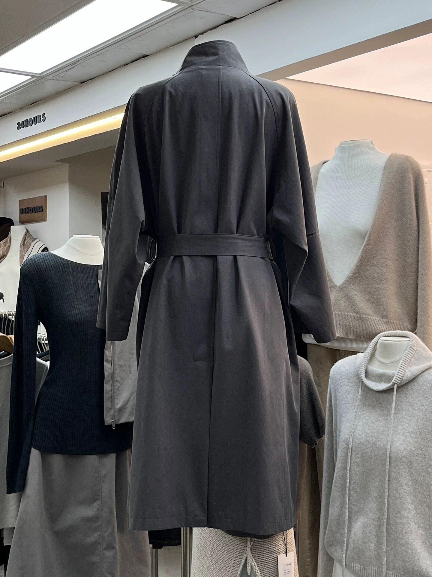 H1298 Long Women's Trench Coat