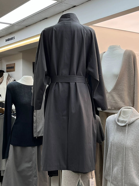 H1298 Long Women's Trench Coat