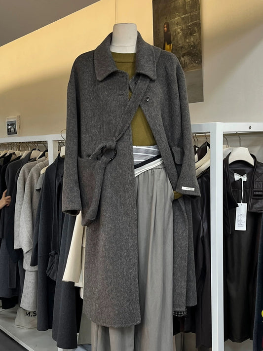 H1299 Cashmere Long Coat