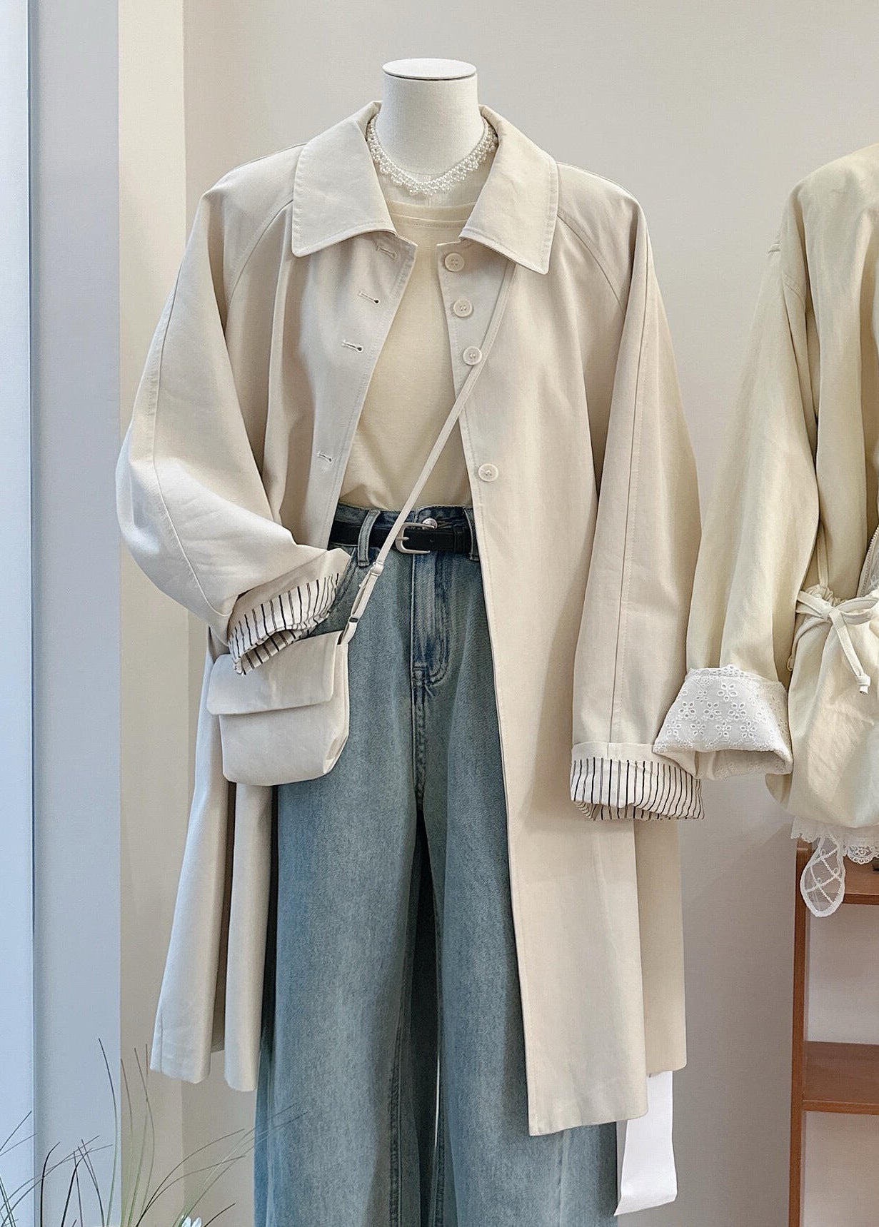 H1104 Full of aura, British windbreaker-style thin jacket