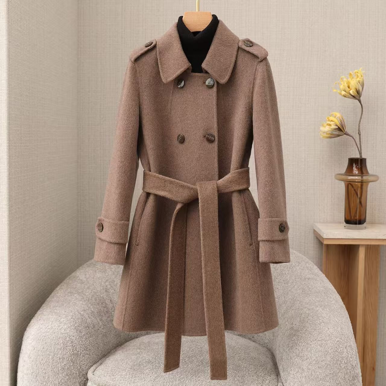 H1192 cashmere coat