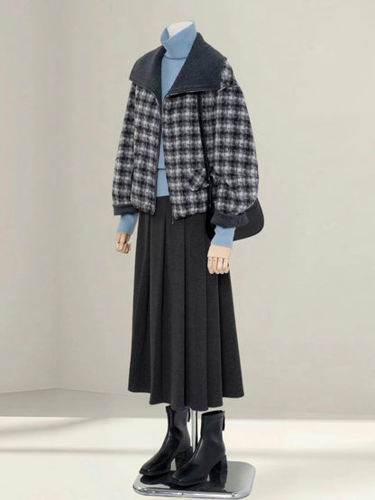 H1454 Wool Plaid Jacket