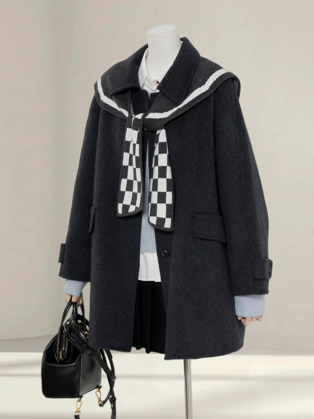 H1463 Preppy Style Jacket