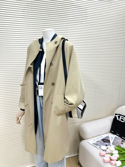 H1466 Long Trench Coat