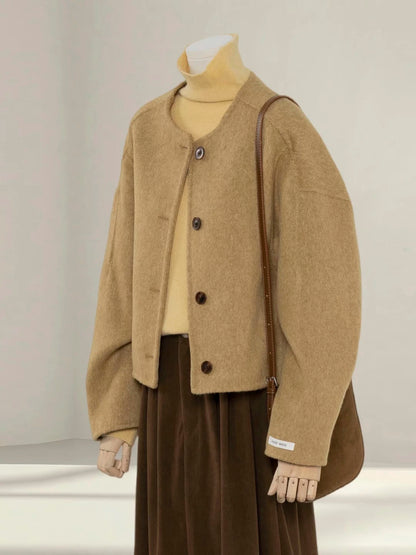 H1479 Short Wool Coat