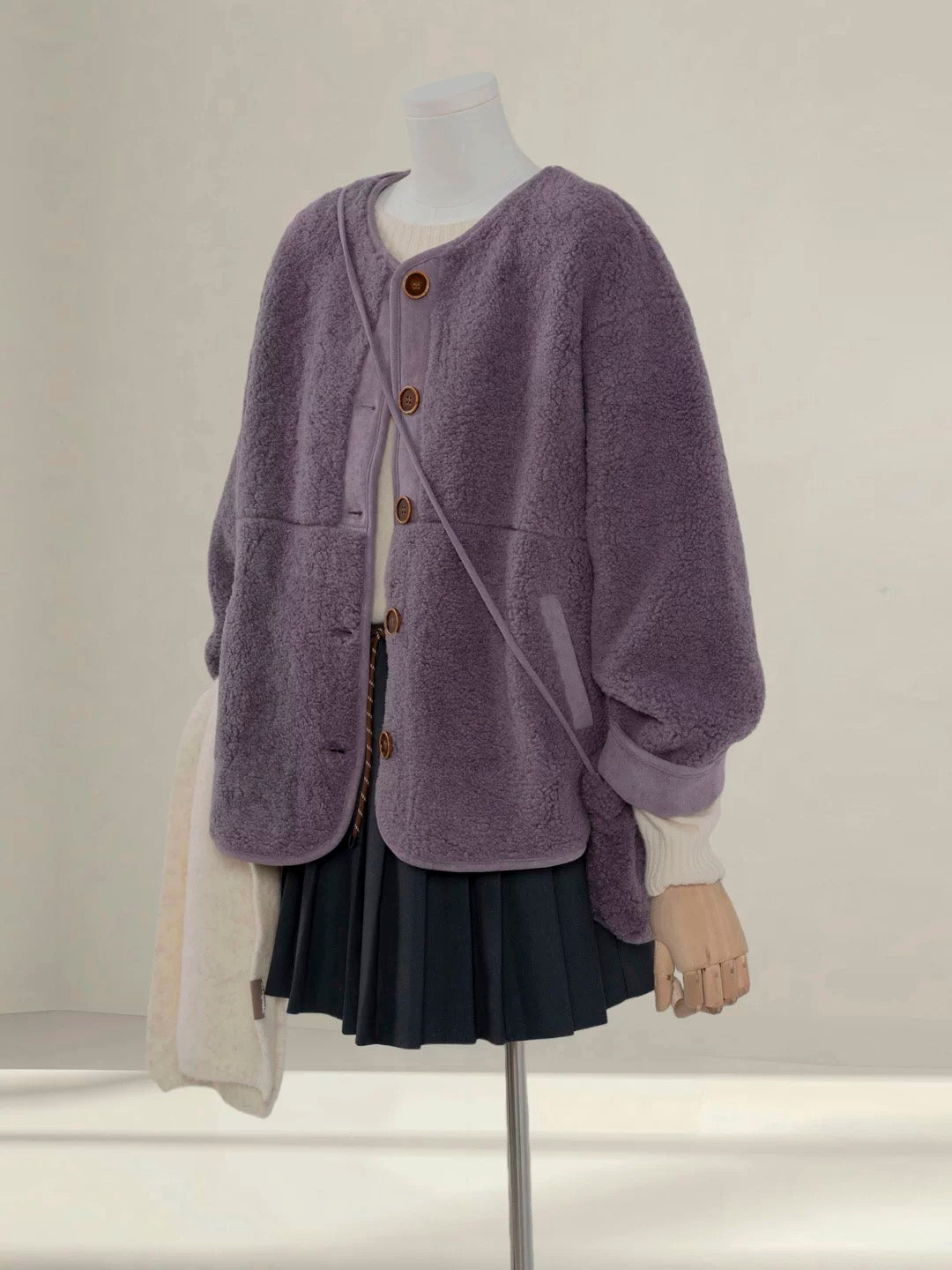 H1489 Wool Sweater Jacket