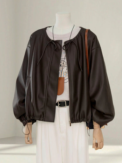 H1499 Women's Leather Jacket