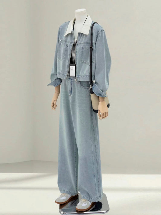 H1604 Denim Suit