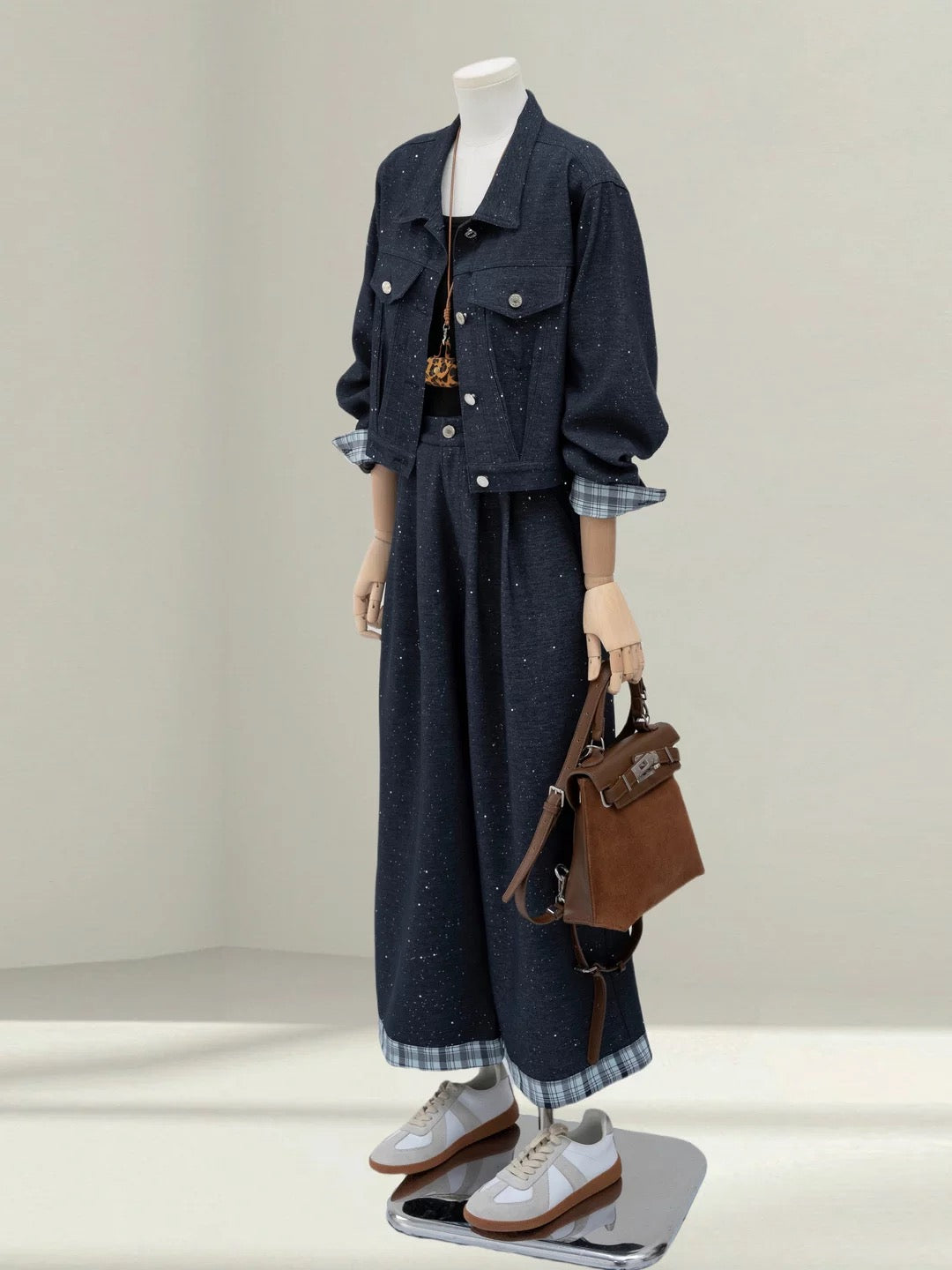 H1619 Denim Suit
